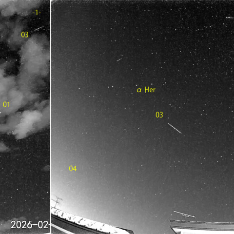  夜半後の流星 (26-02-10)