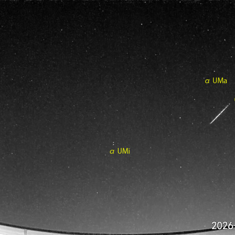  夜半前の流星N (26-02-15)