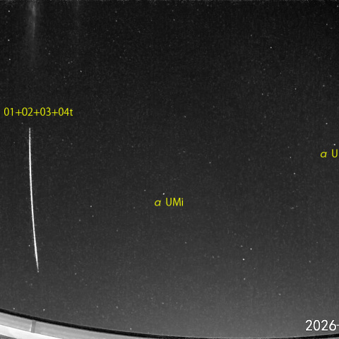 夜半前の流星N (26-02-25)