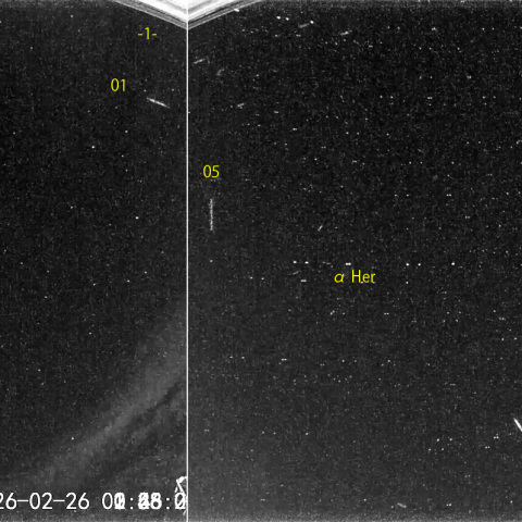 夜半後の流星S (26-02-26)