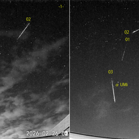 夜半後の流星N (26-02-26)
