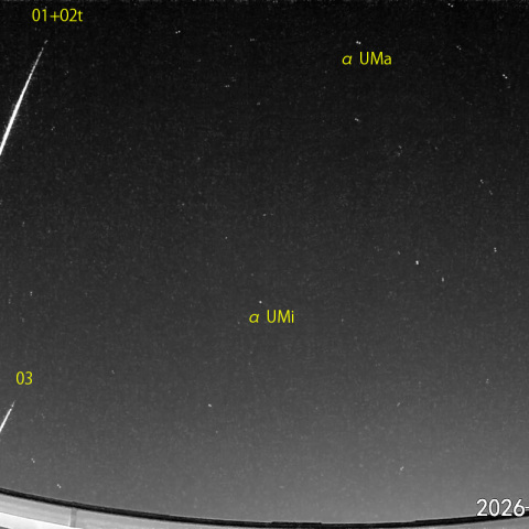 夜半前の流星N (26-03-10)