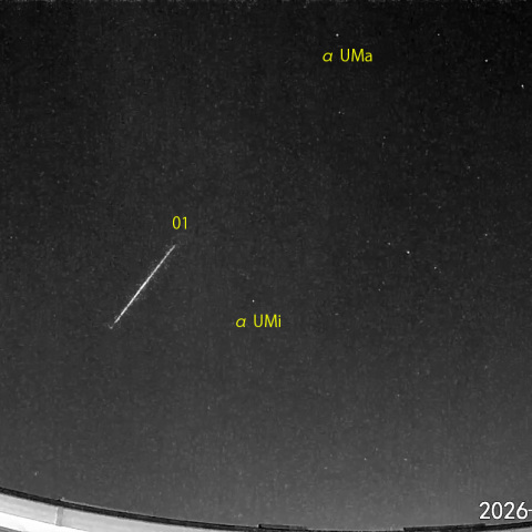 夜半前の流星N (26-03-11)