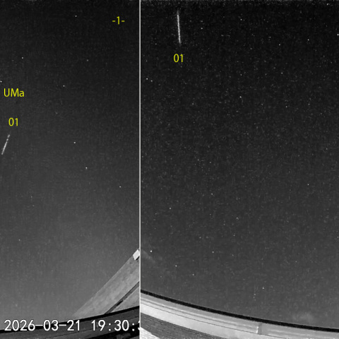 夜半前の流星N (26-03-21)