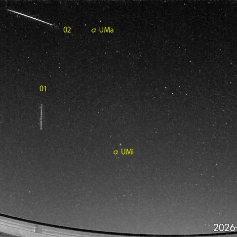 夜半前の流星N (26-03-24)