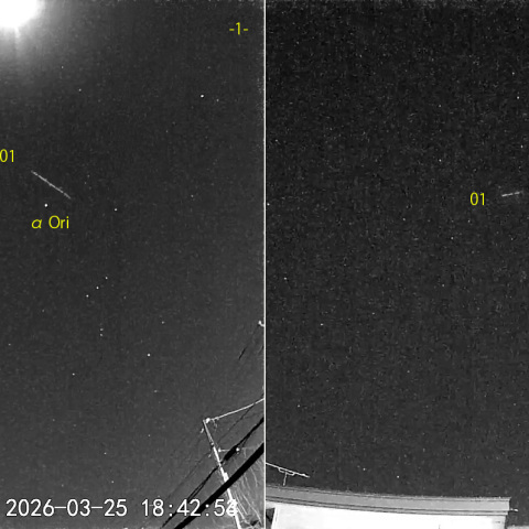 夜半前の流星S (26-03-25)