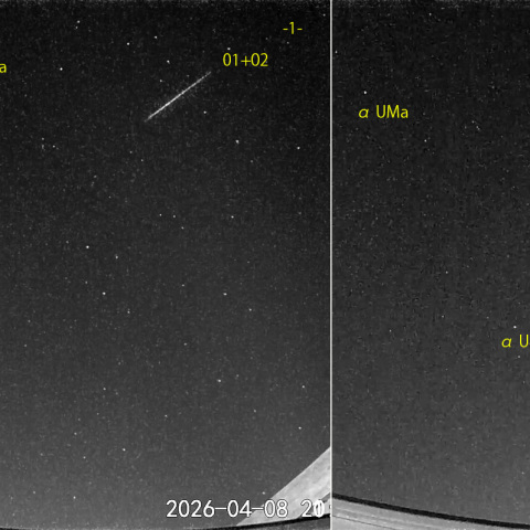 夜半前の流星N (26-04-08)