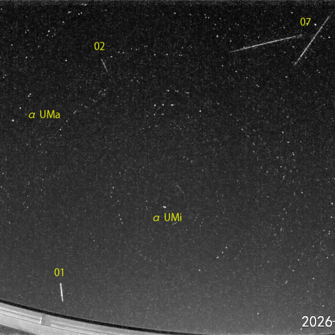 夜半後の流星N-1 (26-04-09)