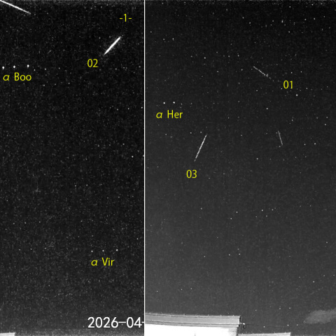 夜半後の流星S (26-04-14)
