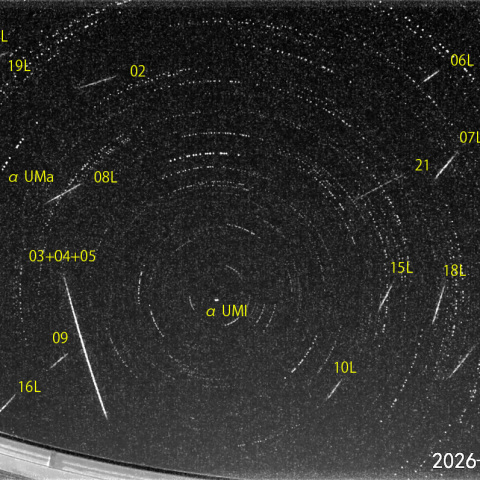 夜半後の流星N-1 (26-04-23)