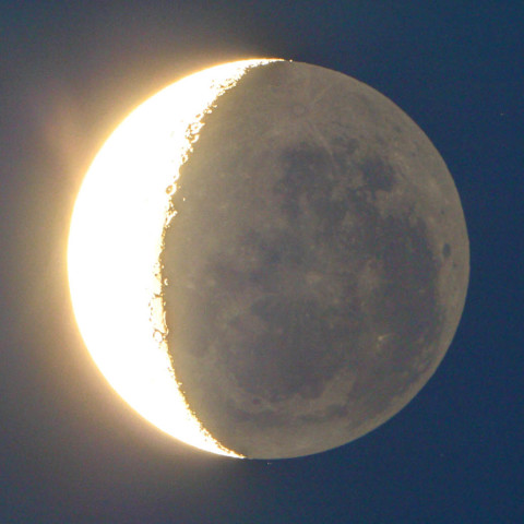 2013年7月13日の地球照