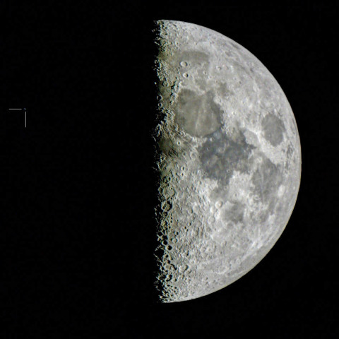 2014年4月7日の月とλGem