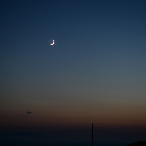 月と木星の接近