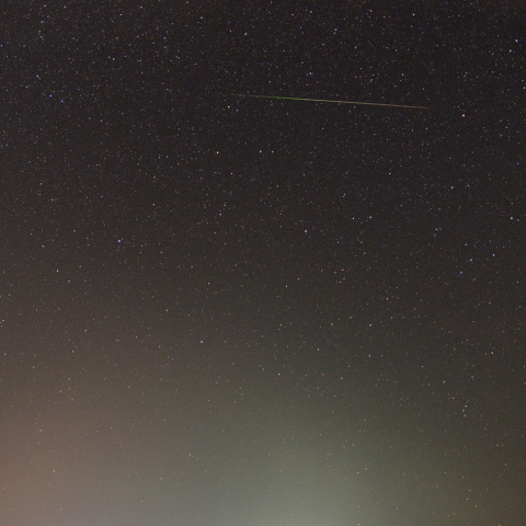 ペガサス座と流星
