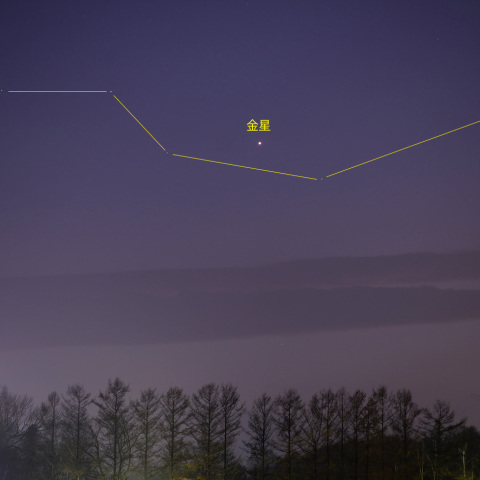 南斗六星と金星