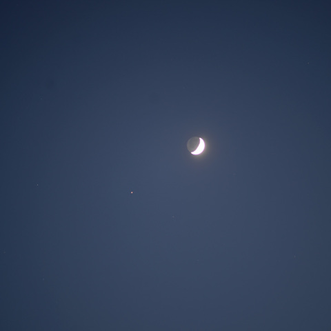 月と火星の接近