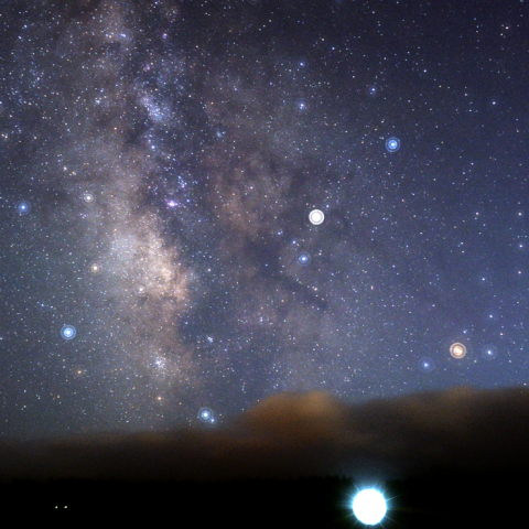 台風一過の夕空