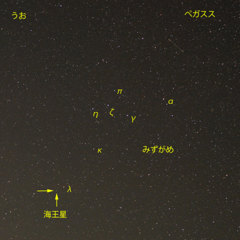 みずがめ座と海王星