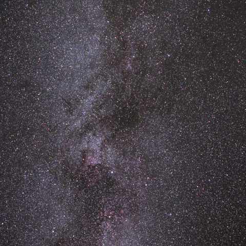 はくちょう座からケフェウス座にかけての天の川