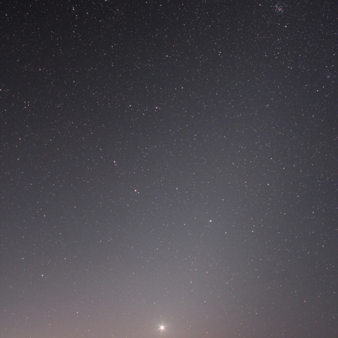 金星、火星と黄道光