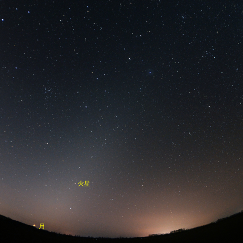 明け方の黄道光