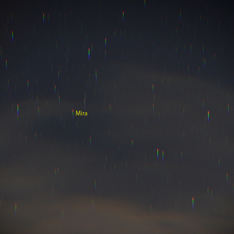 ミラ付近のスペクトル