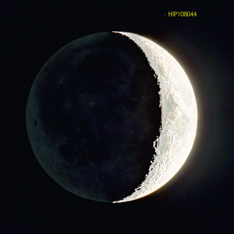 地球照とやぎ座の星