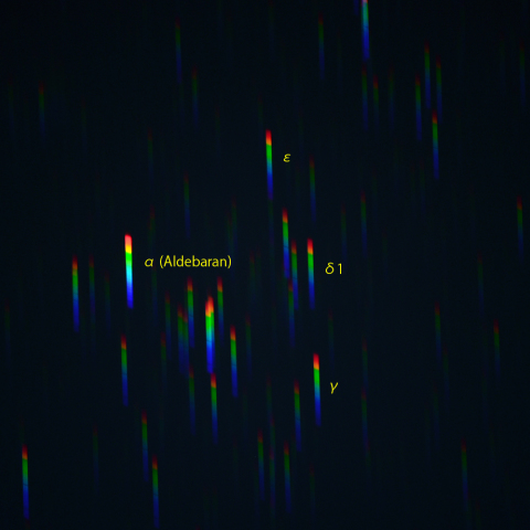 ヒヤデス星団のスペクトル