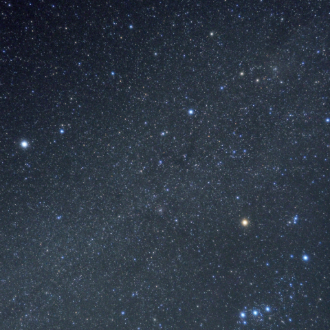 冬のなごりの一等星