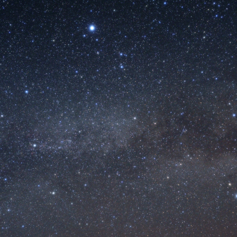 夏の大三角と流星