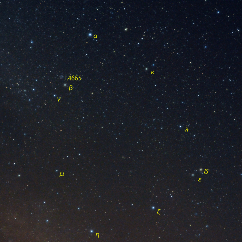 へびつかい座主要部