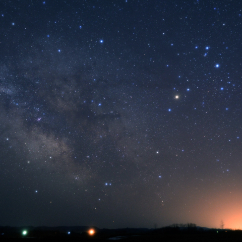 天の川両岸の惑星たち