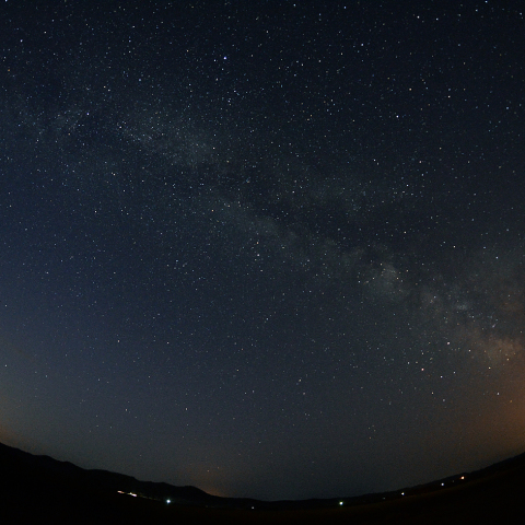 明け方の天の川