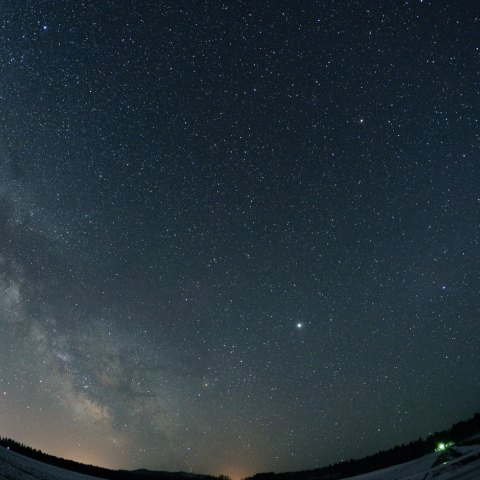 天の川と対日照