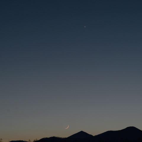 月と金星