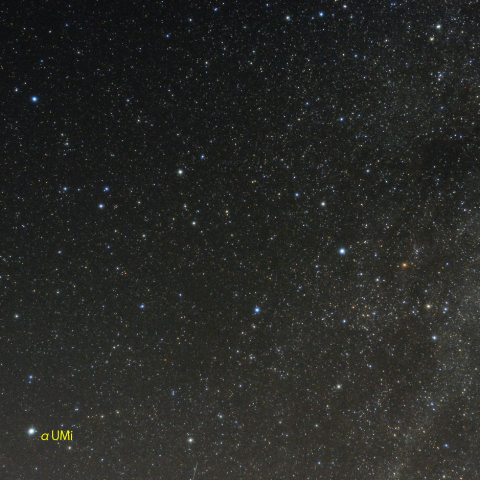 北極星からはくちょう座尾部にかけての暗黒帯