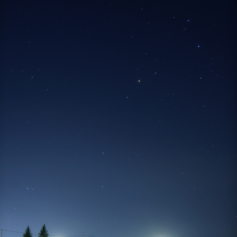 市街地からのさそり座