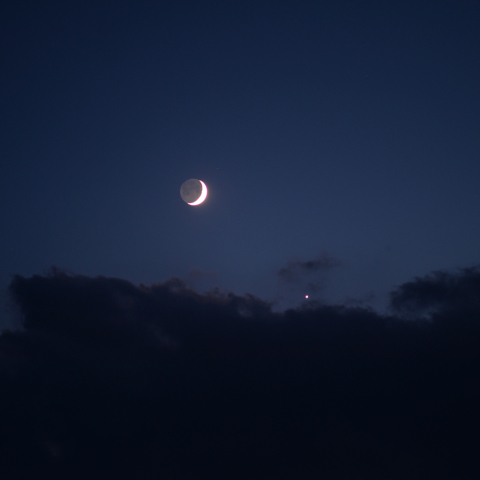 月と金星