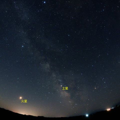 三大惑星と天の川