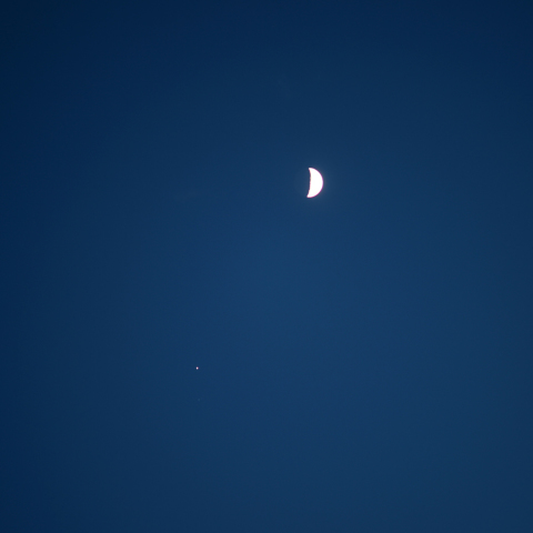 月と木星の接近