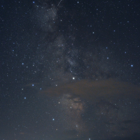 街中から見上げた天の川
