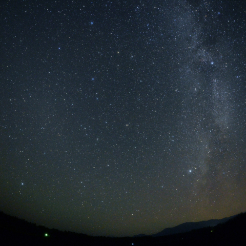 天の川と対日照