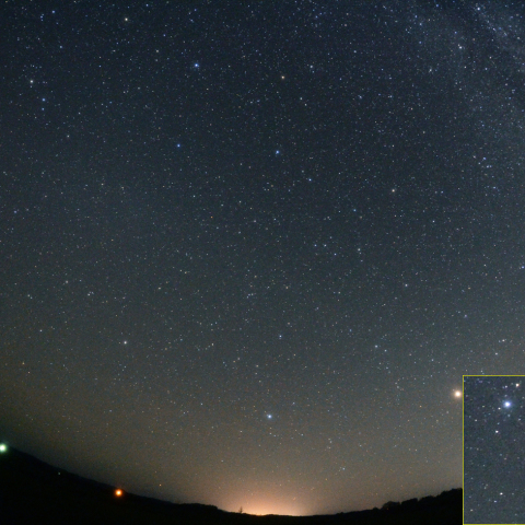 秋の星座と対日照