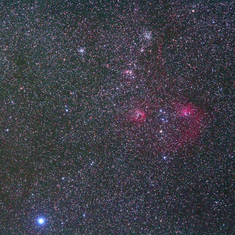 ぎょしゃ座南部の星雲星団