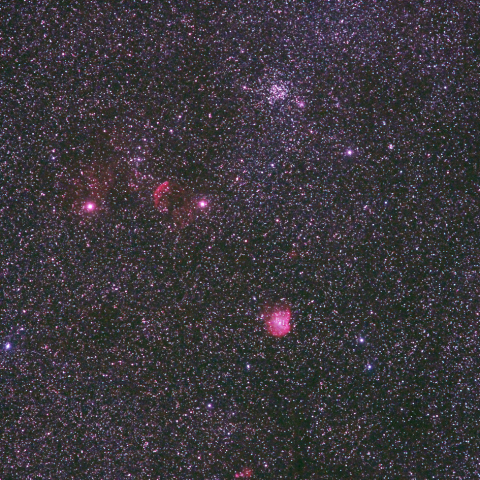 ふたご座足下の星雲星団