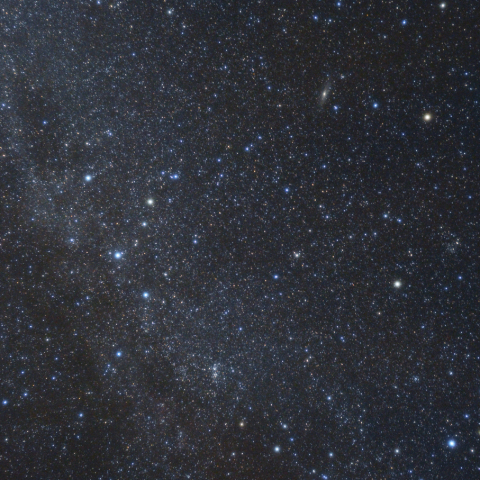 カシオペヤ～アンドロメダ間の天の川