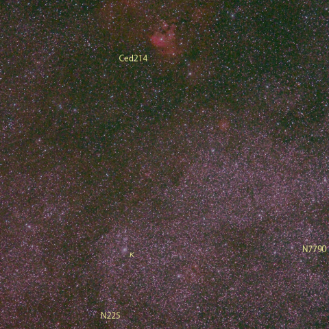 カシオペヤ座の星雲星団