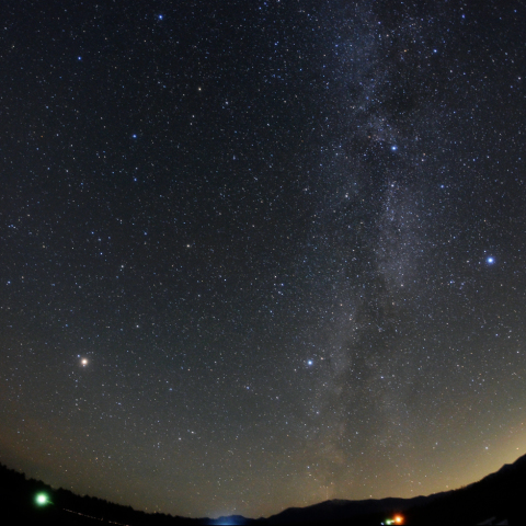 立ち上がる天の川