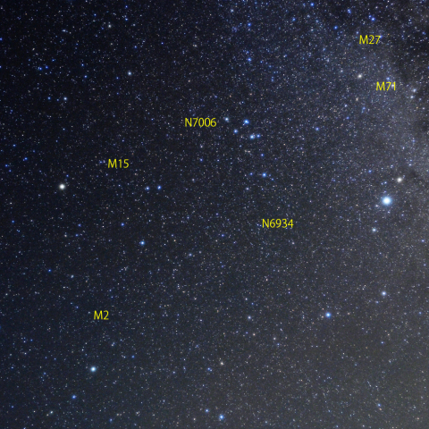 わし座東方の天の川端部