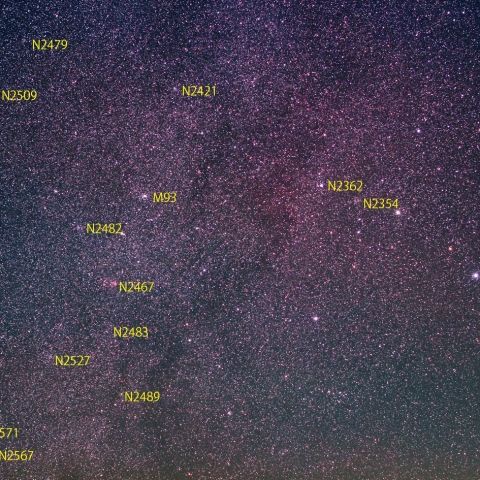 おおいぬ座～とも座の星雲星団(その2)
